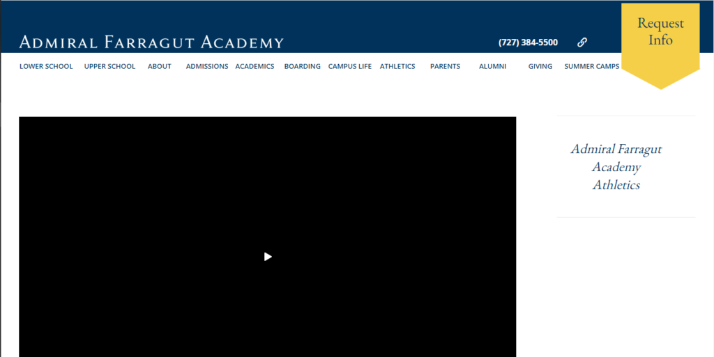 Homepage of Admiral Farragut Academy - Preparatory School & International Boarding School / https://farragut.org
