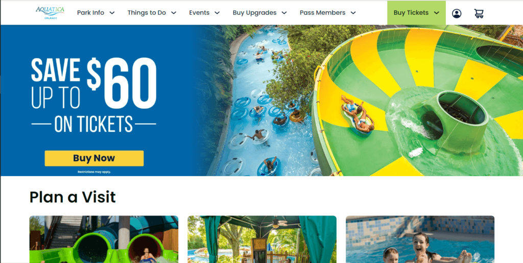 Homepage of Aquatica Orlando / https://aquatica.com/orlando/?utm_source=google&utm_medium=organic&utm_campaign=gbp_listing
