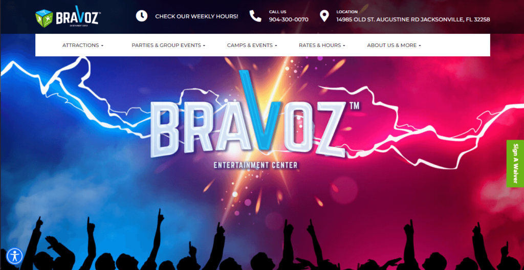 Homepage of Bravoz Entertainment Centre / https://bravoz.com
