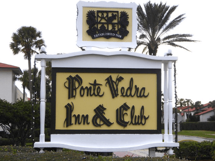 Entrance sign at Ponte Vedra Inn & Club / Flickr / Aldene Gordon
Link: https://flic.kr/p/Q517Pp