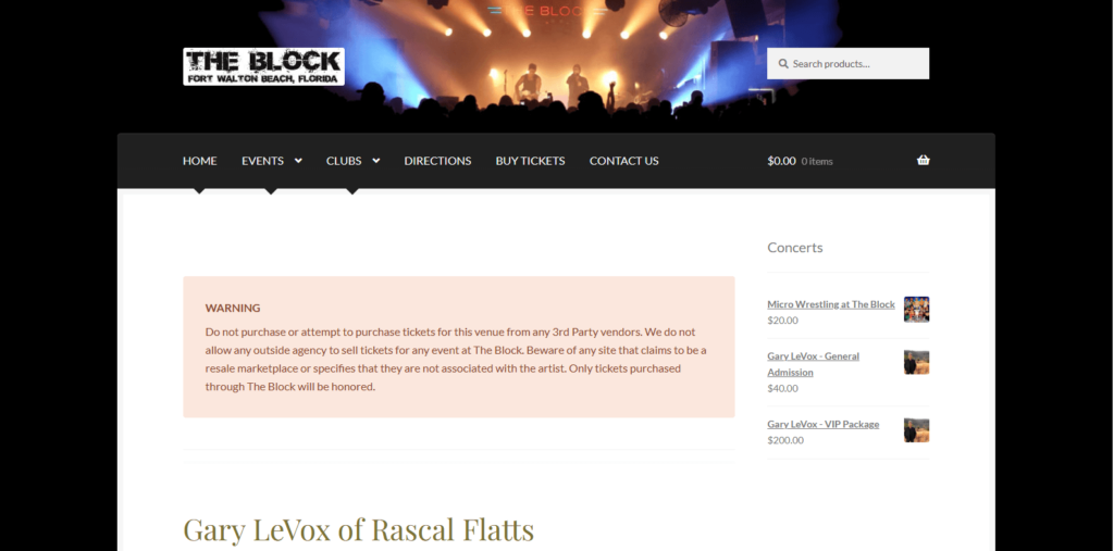 Homepage of The Block's website / theblockclub.com