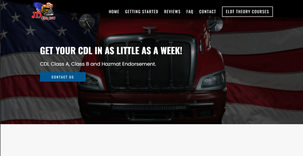 Homepage of JD CDL INC / https://jdcdlinc.com
