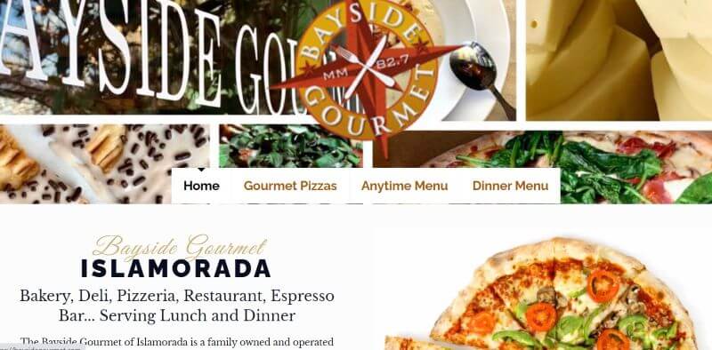 Homepage of Bayside Gourmet
Link: https://baysidegourmet.com/