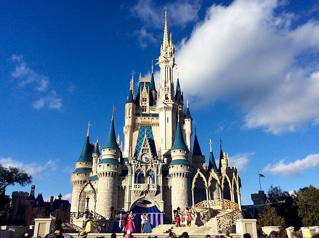 Cinderella Castle at Magic Kingdom at Disney World Resort / Wikipedia / Jedi94
Link: https://en.wikipedia.org/wiki/Walt_Disney_World