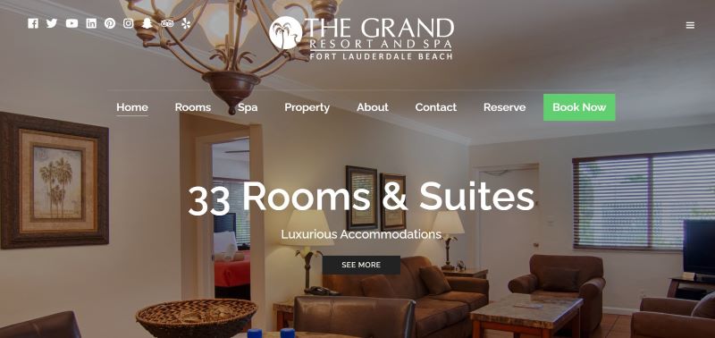 Homepage of Grand Resort
Link; https://thegrandresortandspa.com/
