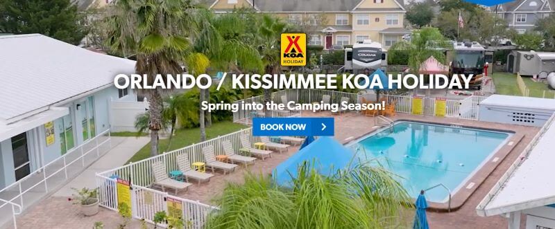 Homepage of KOA Holiday
Link: https://koa.com/campgrounds/kissimmee/