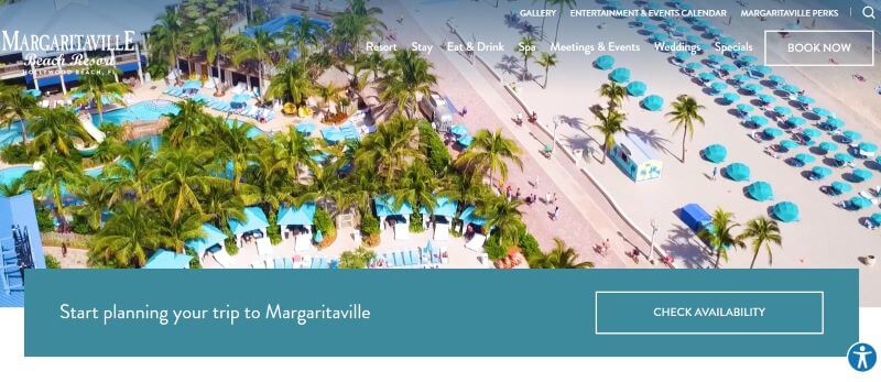 Homepage of Margaritaville Hollywood
Link: https://www.margaritavillehollywoodbeachresort.com/?utm_source=google-gbp&utm_medium=organic&utm_campaign=gbp