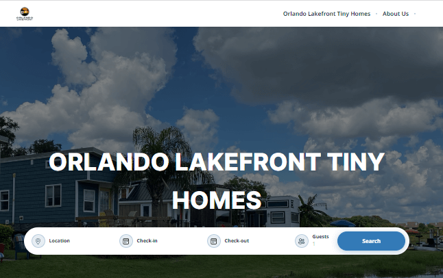 Homepage of Orlando Lakefront Tiny Home Community
Link: https://www.orlandolakefrontth.com/