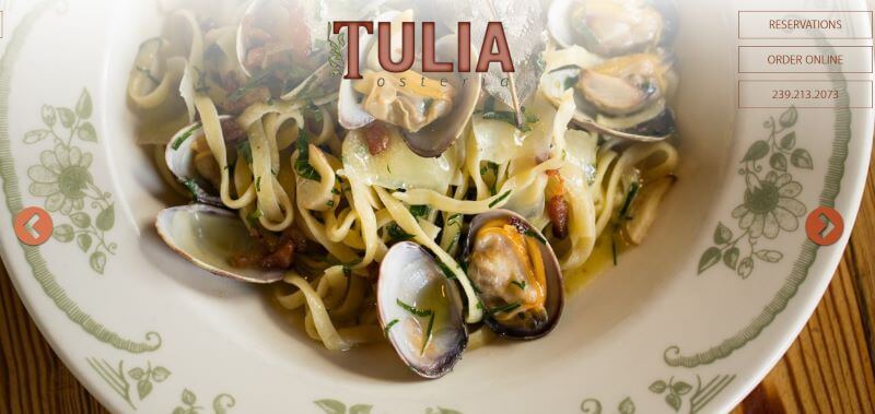 Homepage of Osteria Tulia
Link: https://osteriatulia.com/