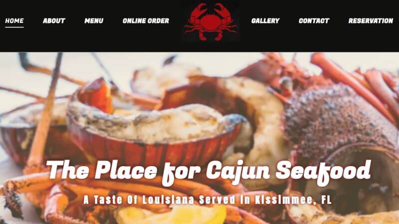 Homepage of Seafood House
Link: https://www.seafoodhousefl.com/