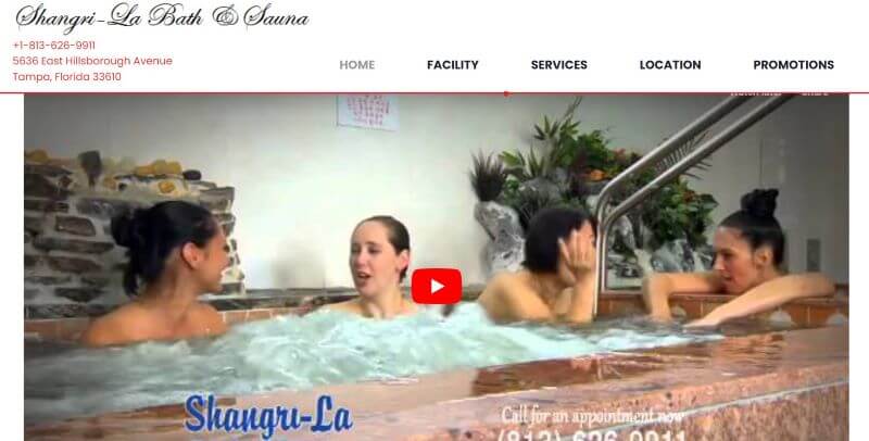 Homepage of Shangri-La Bath & Sauna
Link: http://www.shangrilasauna.com/