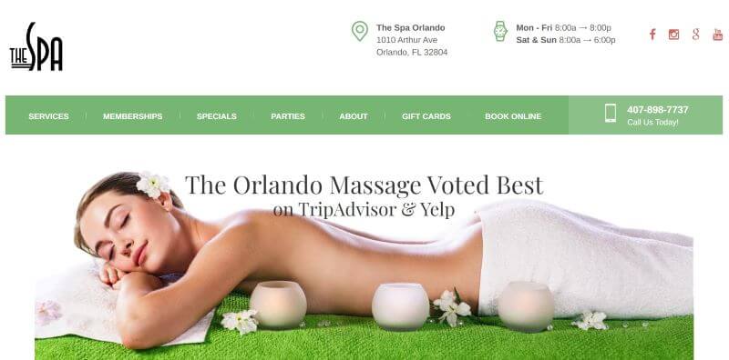 Homepage of The Spa Orlando
Link: https://thespaorlando.com/?utm_source=googlemybusiness&utm_medium=search&utm_campaign=thespalocalsearch