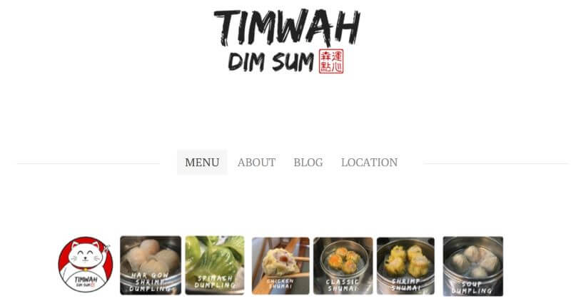 Homepage of Timwah Dim Sum
Link: https://www.timwahdimsum.com/