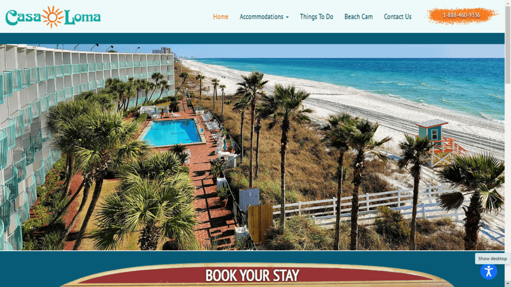 Homepage of Casa Loma Hotel's Website / casalomapcb.com