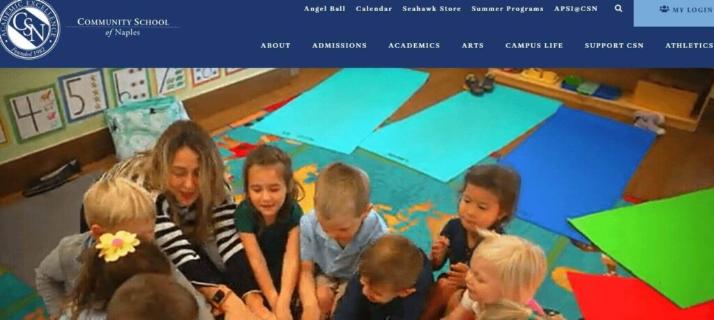 Homepage of Community Schools of Naples / communityschoolnaples.org
Link:
https://www.communityschoolnaples.org/