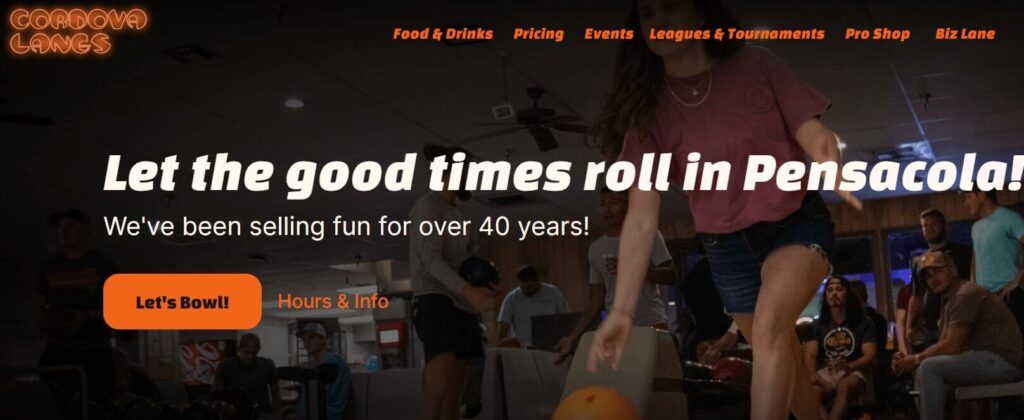 Homepage of Cordova Lanes / cordovalanes.com
Link:
https://www.cordovalanes.com/