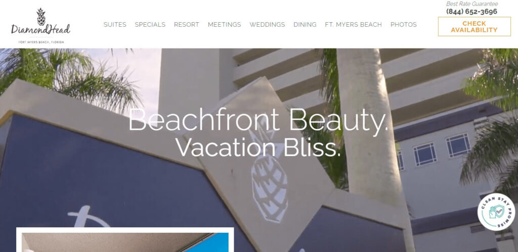 Homepage of DiamondHead Beach Resort / diamondheadfl.com
Link:
https://www.diamondheadfl.com/