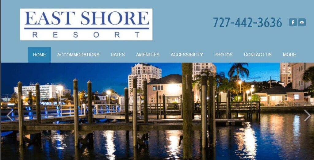 Homepage of East Shore Resort / eastshoreresort.com
Link:
https://www.eastshoreresort.com/