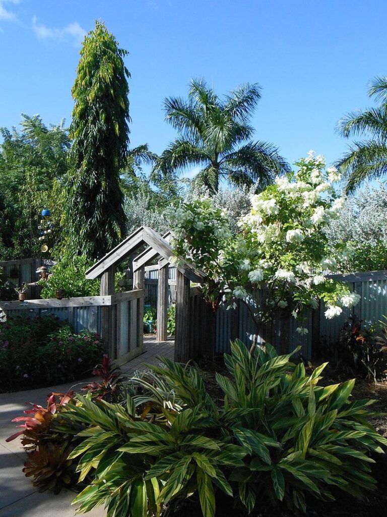 Entrance of Naples Botanical Garden / Wikipedia / Djngsf
URL: https://upload.wikimedia.org/wikipedia/commons/thumb/a/af/Nov._2013_Naples_Botanical-1.jpg/450px-Nov._2013_Naples_Botanical-1.jpg
