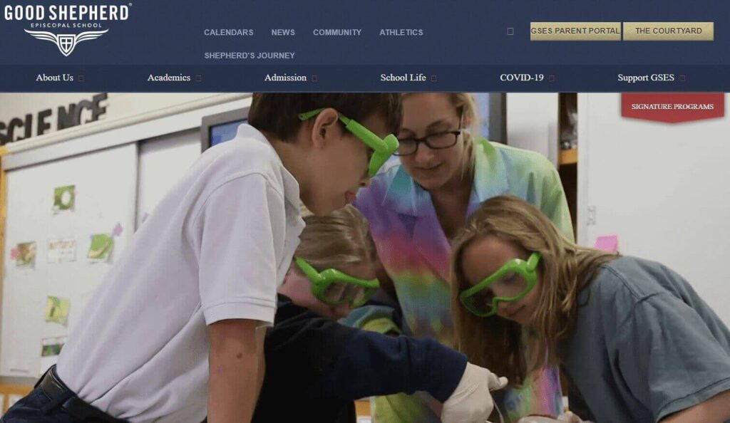 Homepage of Good Shepherd Episcopal School / goodshepschool.com
Link:
https://www.goodshepschool.com/