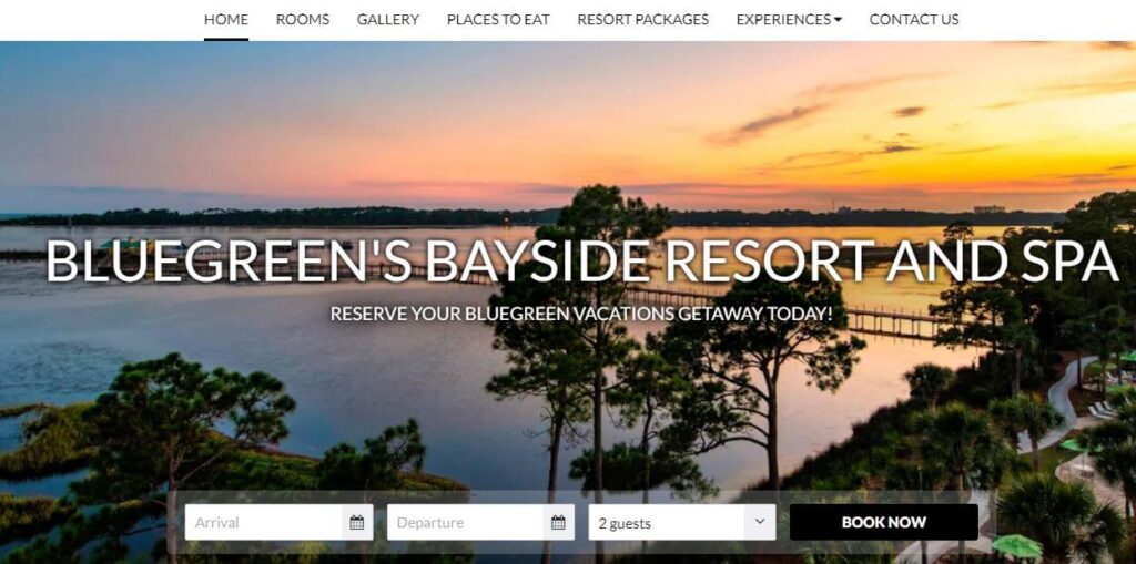 Homepage of Bluegreen's Bay Resort and Spa
URL: https://www.bluegreenbaysideresort.com/