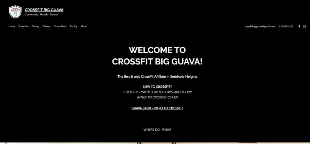 Homepage of Crossfit Big Guava 
URL: https://www.crossfitbigguava.com/