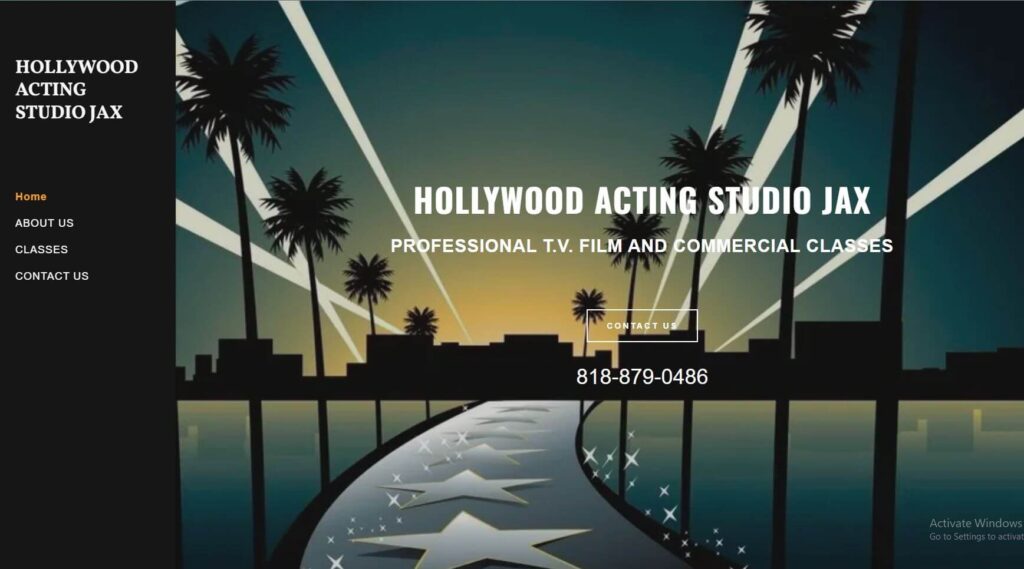 Homepage of Hollywood Acting Studio 
URL: https://hollywoodactingstudiojax.com/