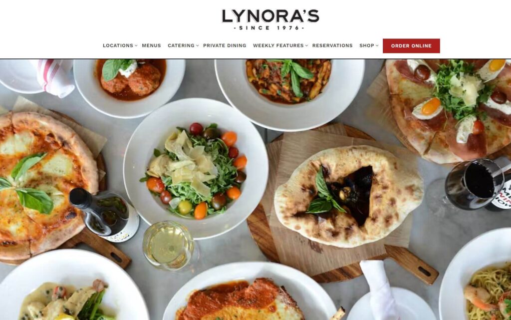 Homepage of Lynora's 
URL: https://www.lynoras.com/