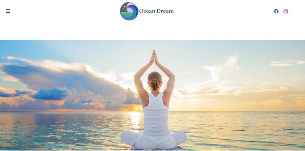 Homepage of Ocean Dream Wellness 
URL: https://oceandreamwellness.com/