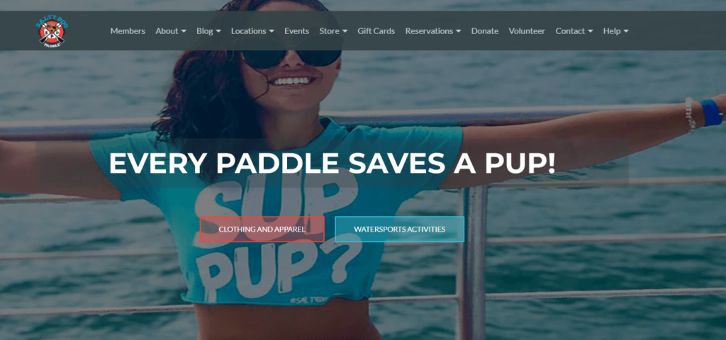 Homepage of Salty Dog Paddle
URL: https://saltydogpaddle.org