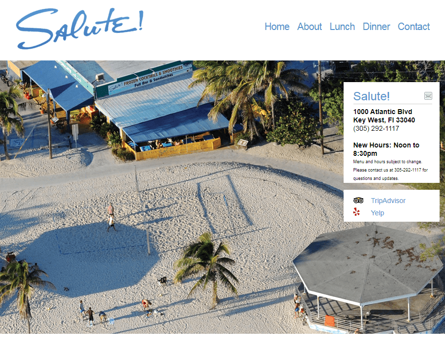 Homepage of Salute on the Beach
URL: https://saluteonthebeach.com/
