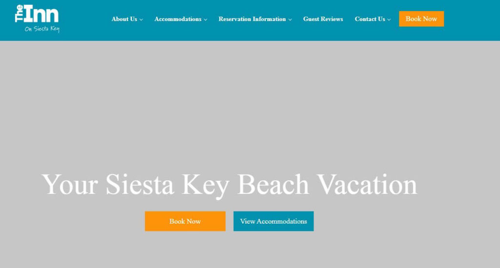Homepage of The Inn on Siesta Key 
URL: https://innonsiestakey.com/