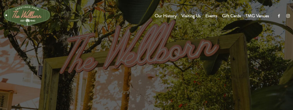 Homepage of The Wellborn Hotel
URL: https://www.thewellbornorlando.com/
