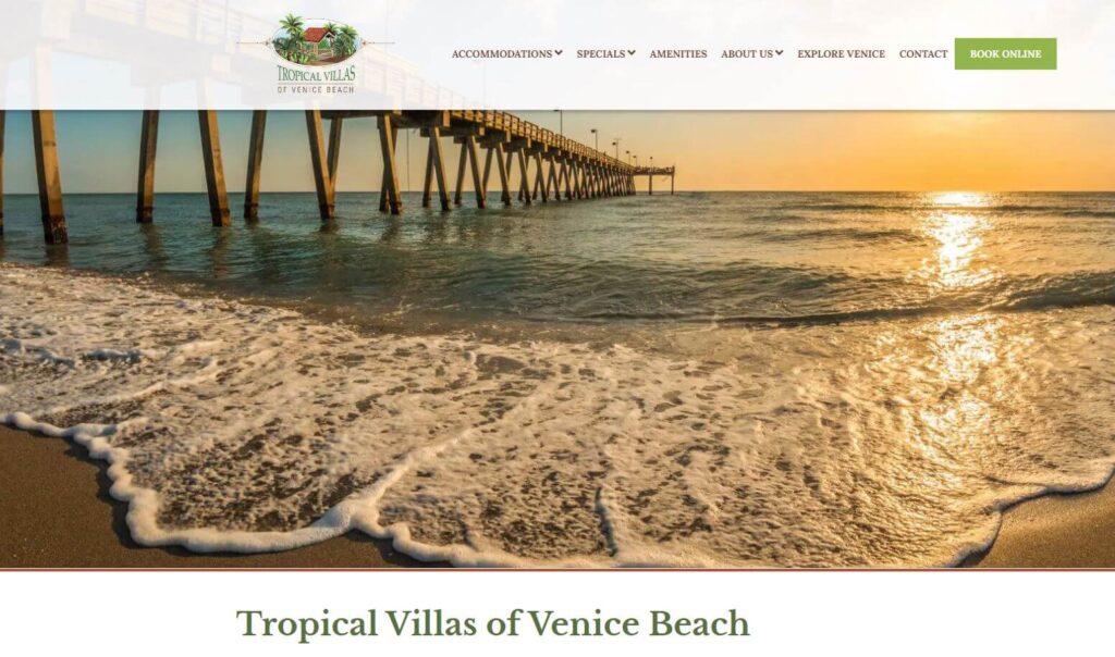 Homepage of tropical Villas of Venice Beach
URL: https://www.tropicalvillasofvenicebeach.com/