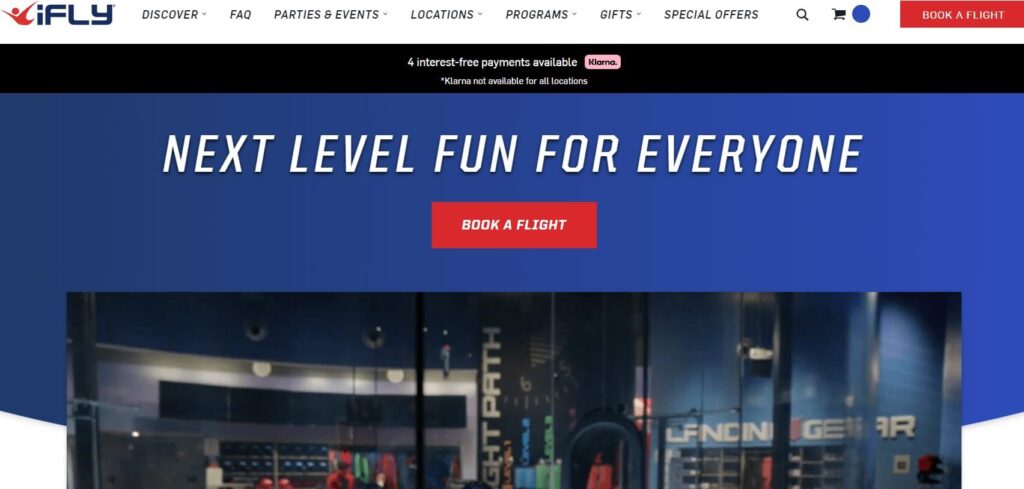 Homepage of Indoor Ski Diving / iflyworld.com
Link:
https://www.iflyworld.com/orlando/