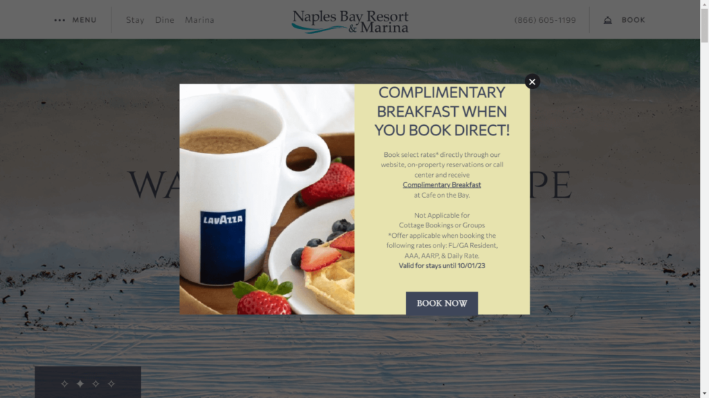 Homepage of Naples Bay Resort and Marina's Website / naplesbayresort.com