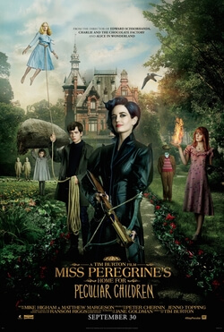 Advertising poster for the film Miss Peregrine's Home for Peculiar Children (2016 movie) / Wikipedia / Copyright belongs to 20th Century Fox

Link: https://en.wikipedia.org/wiki/File:Miss_Peregrine_Film_Poster.jpg#/media/File:Miss_Peregrine_Film_Poster.jpg