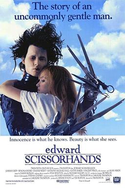 Advertising poster for the film Edward Scissorhands / Wikipedia / Fair use

Link: https://en.wikipedia.org/wiki/Edward_Scissorhands#/media/File:Edwardscissorhandsposter.JPG