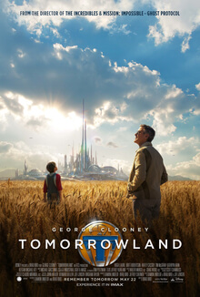 Advertising poster for the film Tomorrowland / Wikipedia /  Copyright belongs to Walt Disney Pictures

Link: https://en.wikipedia.org/wiki/Tomorrowland_(film)#/media/File:Tomorrowland_poster.jpg