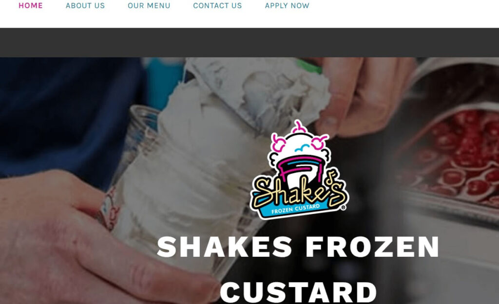 Homepage of Shake's Frozen Custard / shakesholdingcompany.com
Link:
https://shakesholdingcompany.com/