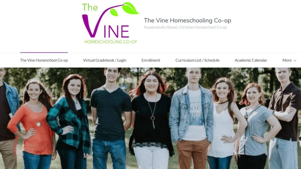 Homepage of The Vine Homeschooling Co-op / thevinehsc.com
Link:
https://www.thevinehsc.com/