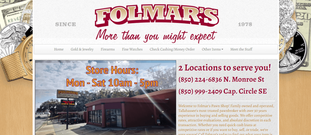 Homepage of Folmar's / folmars.com