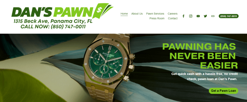 Homepage of Dan's Pawn / danspawn.com