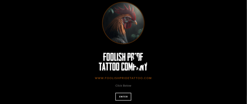 Homepage of Foolish Pride Tattoo Co / foolishpridetattoo.com