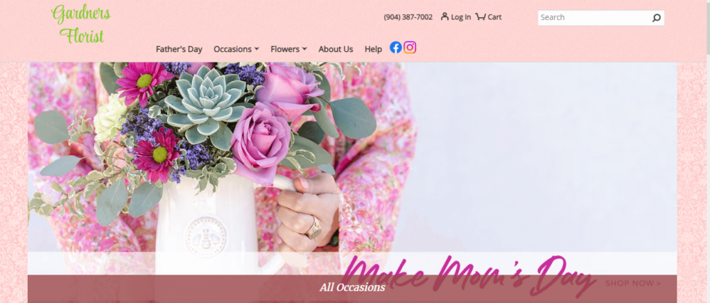 Homepage of Gardner's Florist / gardnersfloristjacksonville.com