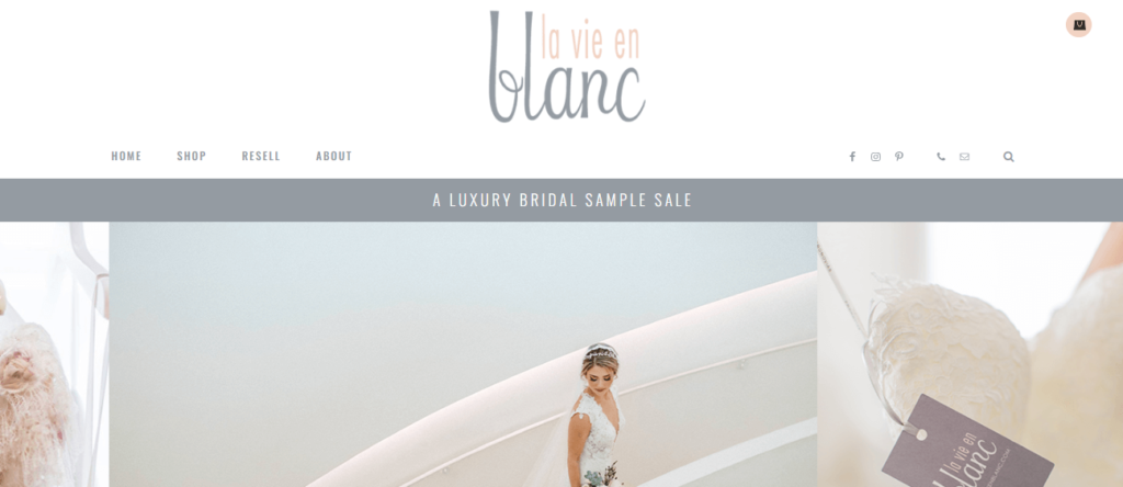 Homepage of La Vie En Blanc / vieenblanc.com