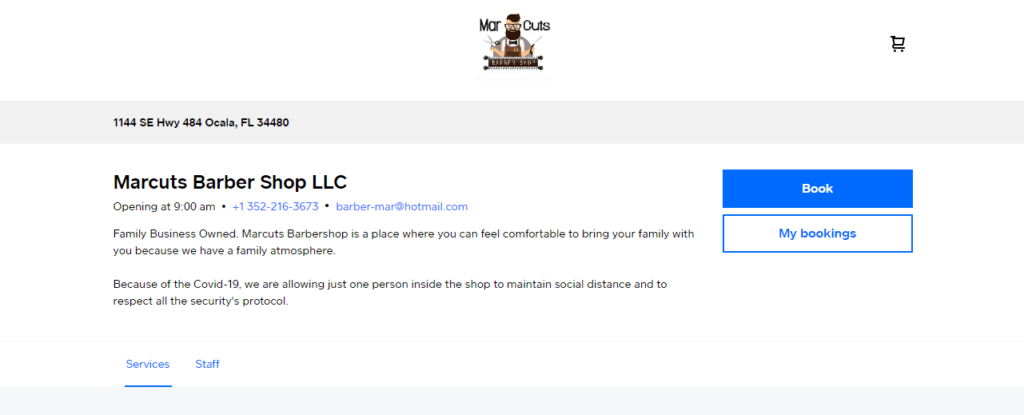 Homepage of Marcuts Barbershop LLC / barbershop-100591.square.site