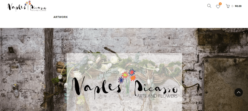 Homepage of Naples Picasso Flowers / naplespicassoflowers.com