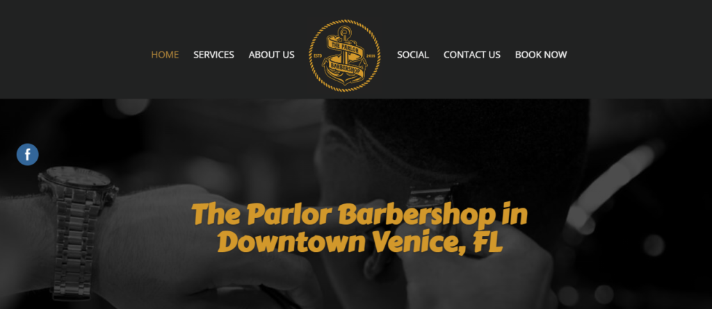 Homepage of The Parlor Barbershop / theparlorvenice.com