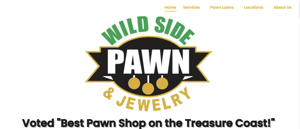 Homepage of Wild Side Pawn and Jewelry / wildsidepawnandjewelry.com